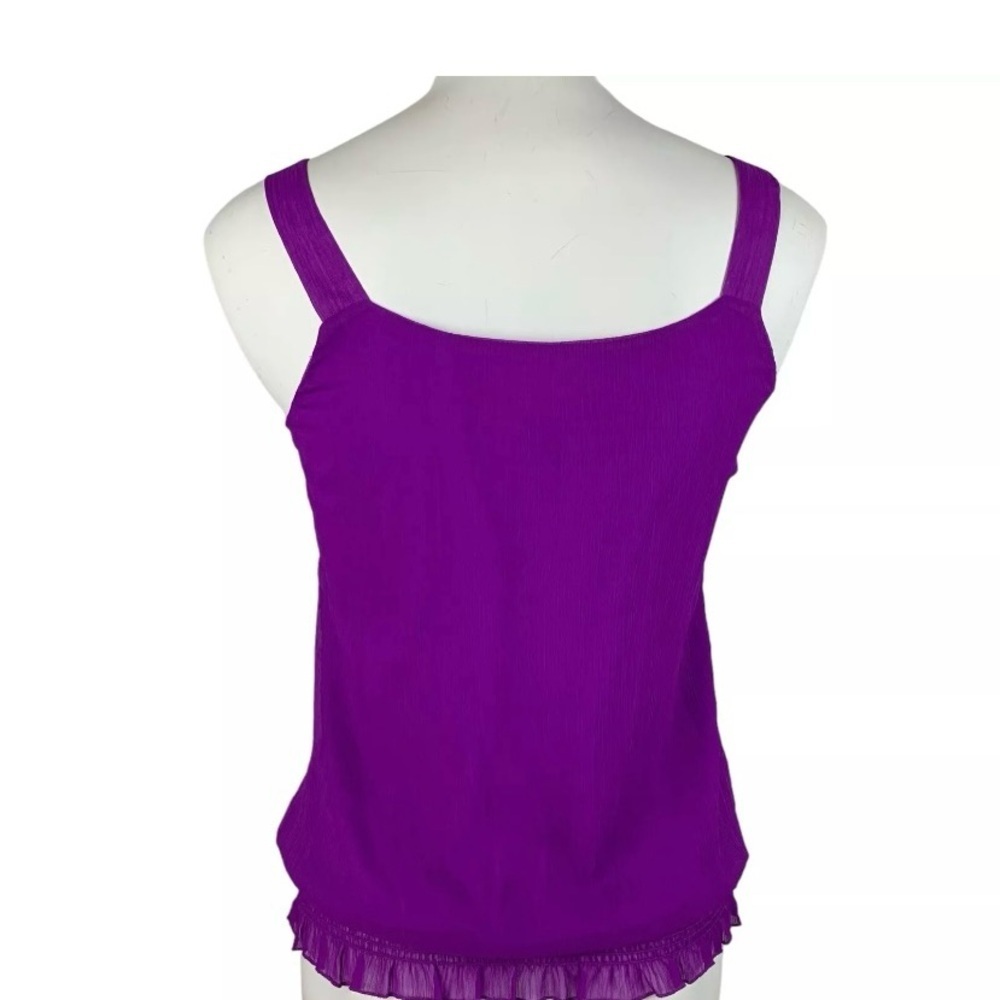 Boston Proper Ruffle Front Blouse- Sz 2 - Picture 4 of 11